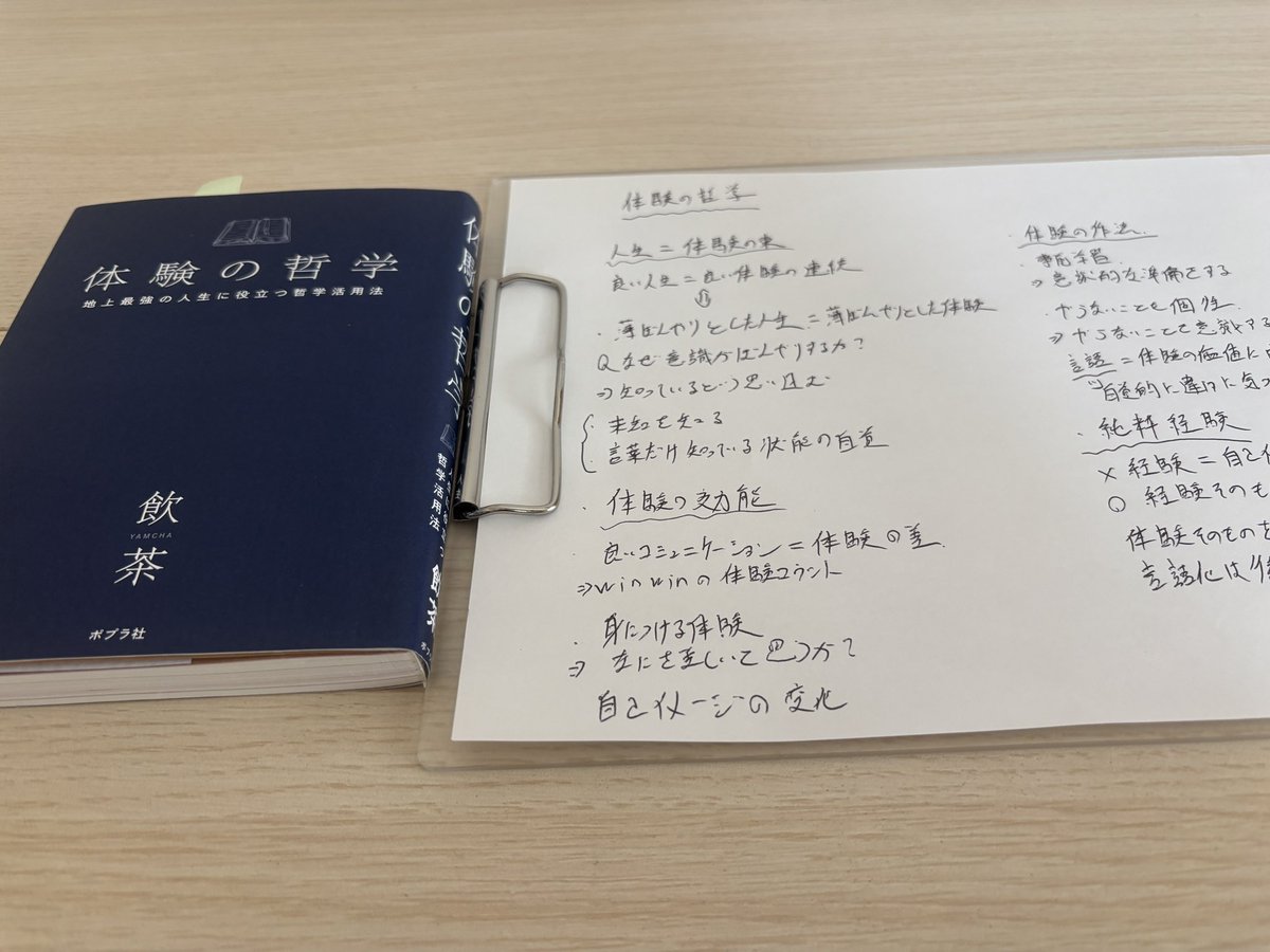1冊読んだら1枚の紙にまとめる。