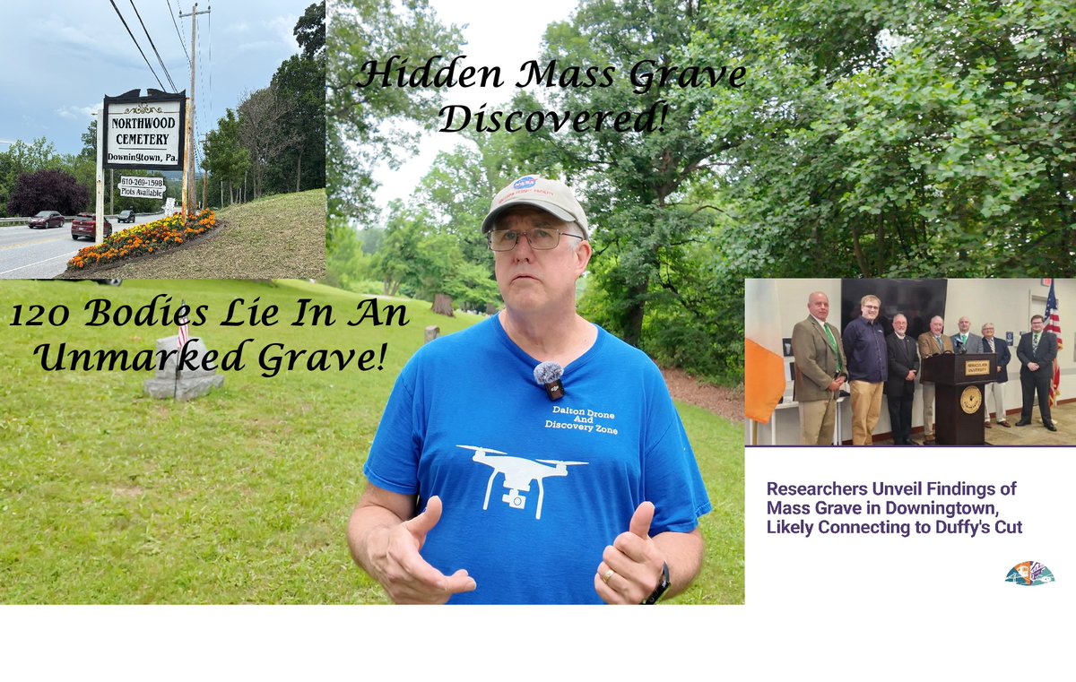 daltondrone's tweet photo. Mass Grave Discovered In Downingtown PA! https://t.co/XjNriLwVRo via @YouTube https://t.co/rTBLZAQQV5