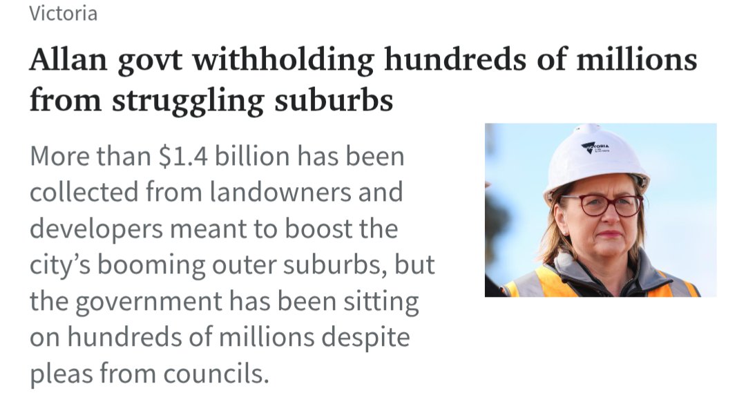Disgraceful juxtaposition. Labor out spruiking so called transport benefits of the $50 billion SRL to the eastern suburbs. While starving almost $400 million in funding for growth area infrastructure to prop up the budget. #springst  heraldsun.com.au/news/victoria/…