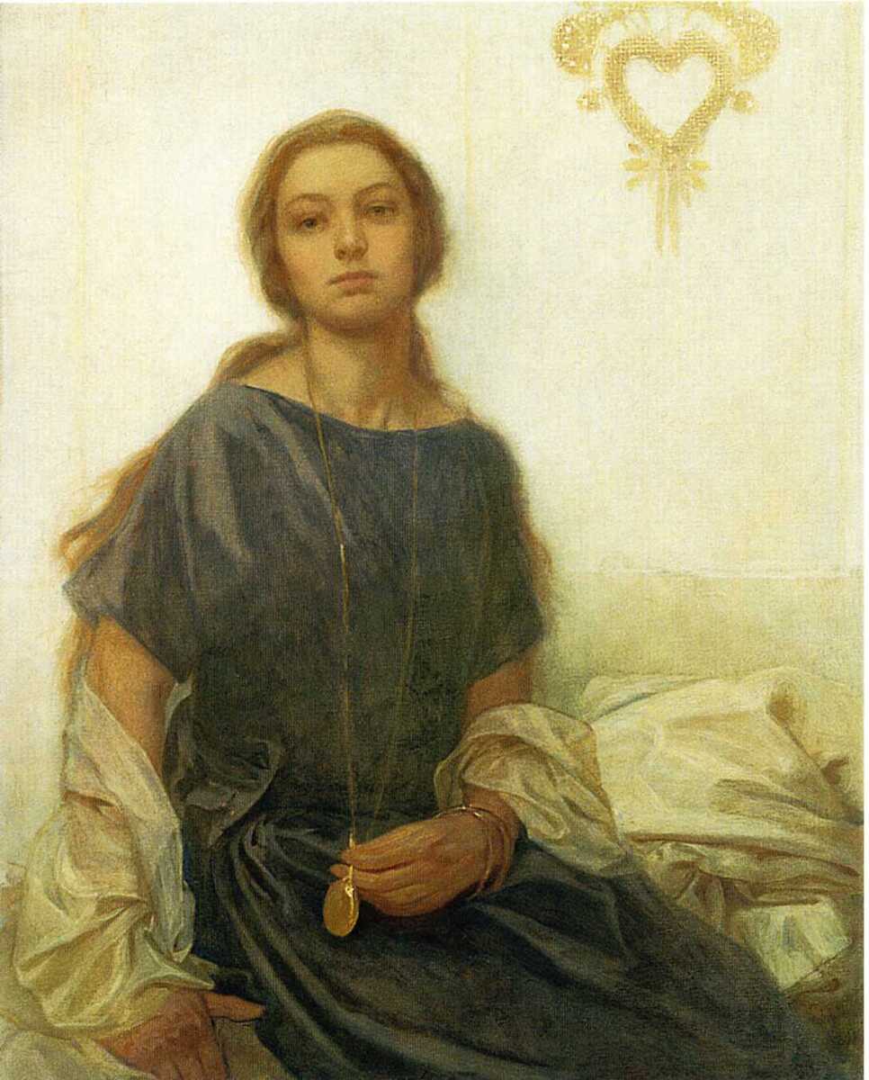 Portrait of Jaroslava #artbots #mucha