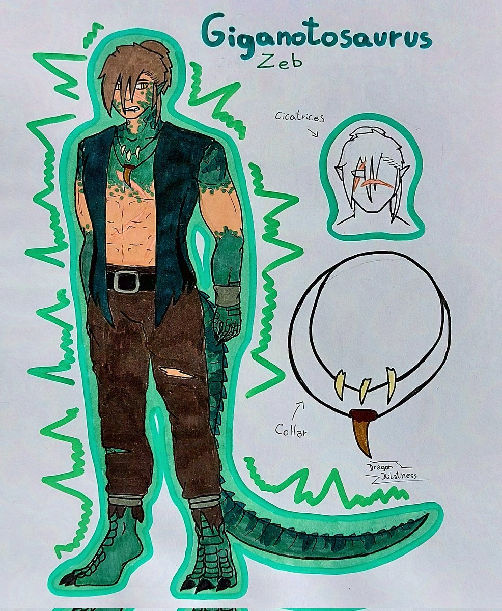 DKilatness's tweet photo. Dinos gijinkas (2/2). Presentando a los dinos hombres del AU: Spinosaurio (Snock), Indoraptor (Ripper) y Giganotosaurio (Zeb).
_
_
#jurassicWorld #jurassicpark #jurassicworldfanart #fanart #gijinka https://t.co/4JrMUWEhxG