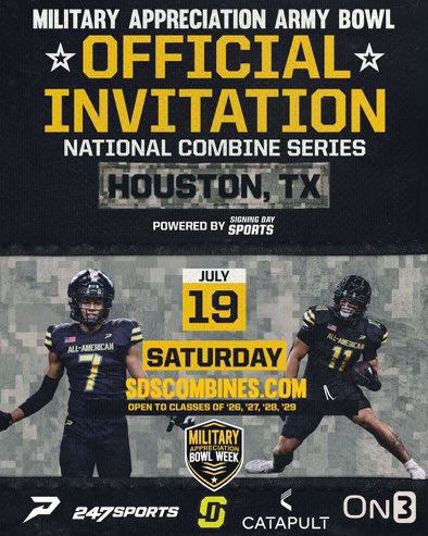 jacoby_thomas10's tweet image. Thank you for the official invite @coach_pat84 @JJKilgore_SDS @1CoachKelley @Coach_Sincere @Coach__OMalley @densilva02 @coach_rb3 @_BPORTFootball
