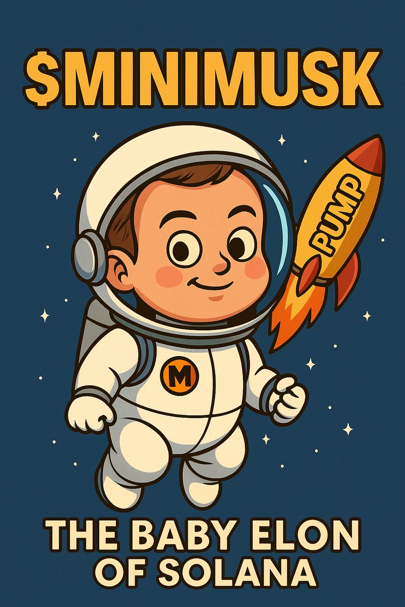 MiniMuskCoin's tweet photo. 🧑‍🚀 $MINIMUSK IS BACK!

The baby Elon of Solana is awake and ready to pump.  
No dev. No roadmap. No mercy. Only memes.

Join the chaos:
🚀 Trade now: https://t.co/1huKqW0oNE  
💬 Telegram: https://t.co/pZcobUtn8H

#MiniMusk #MINIMUSK #Solana #pumpfun #MemeCoin https://t.co/AfTjz3hRQt
