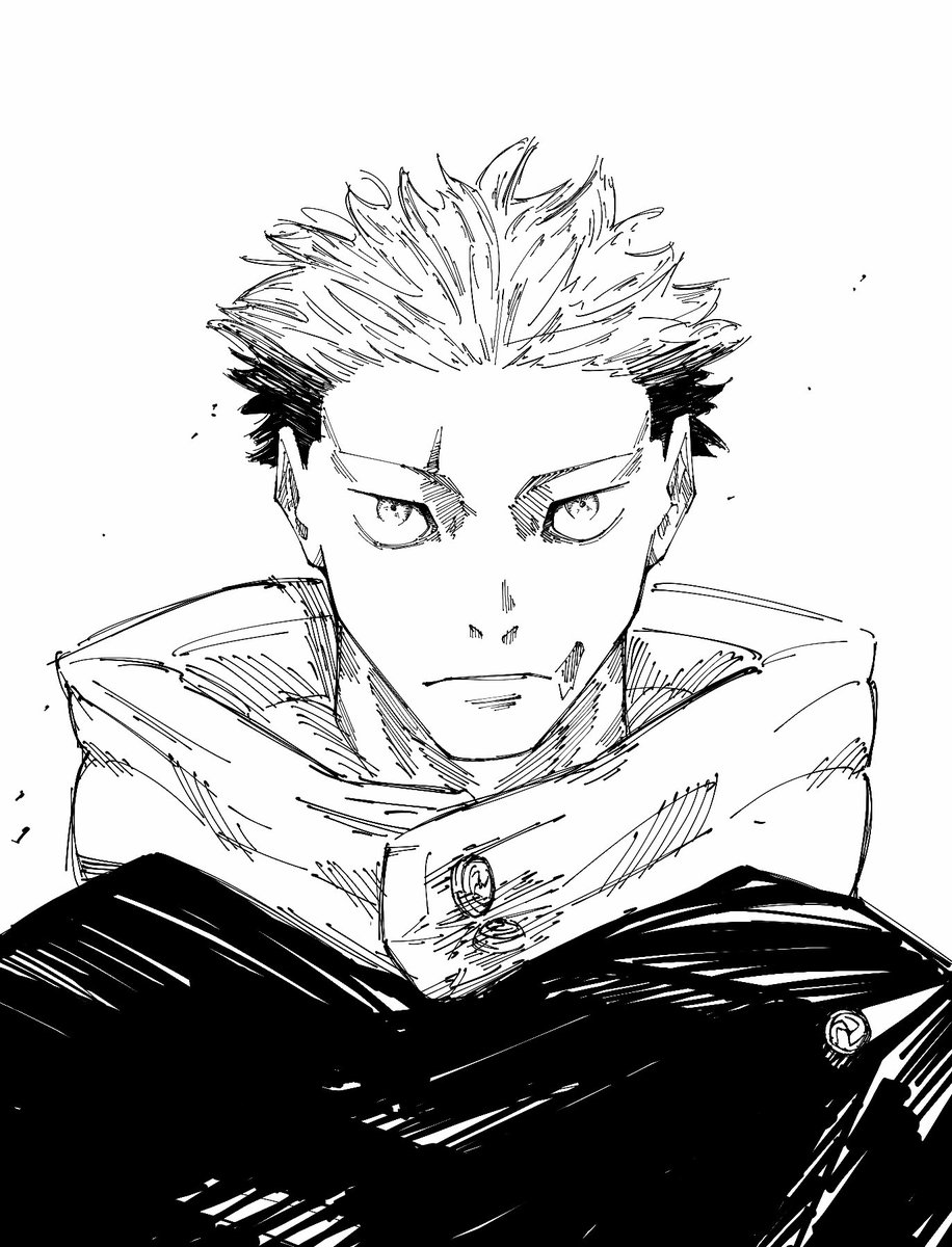 owly058's tweet image. It&apos;s been a long time since i drew something here&apos;s a yuji sketch