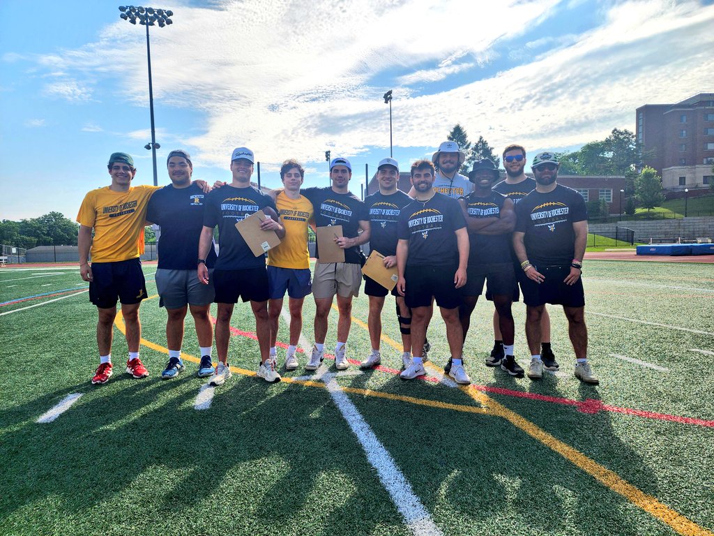 Another successful camp in the books! Endless talent, energy, and VIBES! Definitely was a beautiful day in Rochester ☀️🏈! Appreciate all the recruits who showed up and showed out 🔥! Special shout out to our players for putting their coaching hats on for the day! #CLIMB