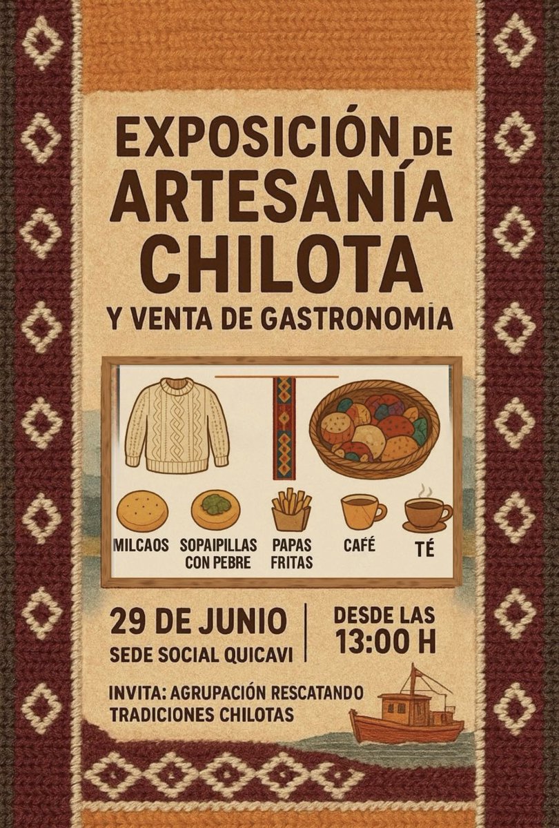 quicaviTM's tweet photo. Mañana domingo 29 de junio para esperar la Misa invitados desde las 13:00 horas en adelante, en la Sede Social de Quicavi #Quemchi #Chiloe #SanPedro #Quicavi #QuicaviTierraMagica https://t.co/VL1frZthjC