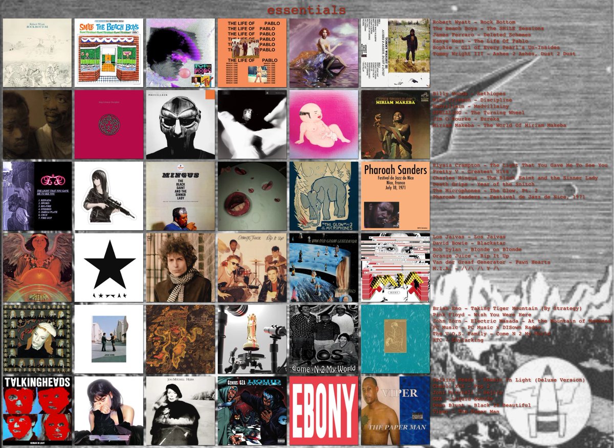 InTheHalfPearl's tweet image. A brand new me-core topster! A bunch of essential albums to get to know my taste.
LIKE AND RETWEET, NOW!!!!