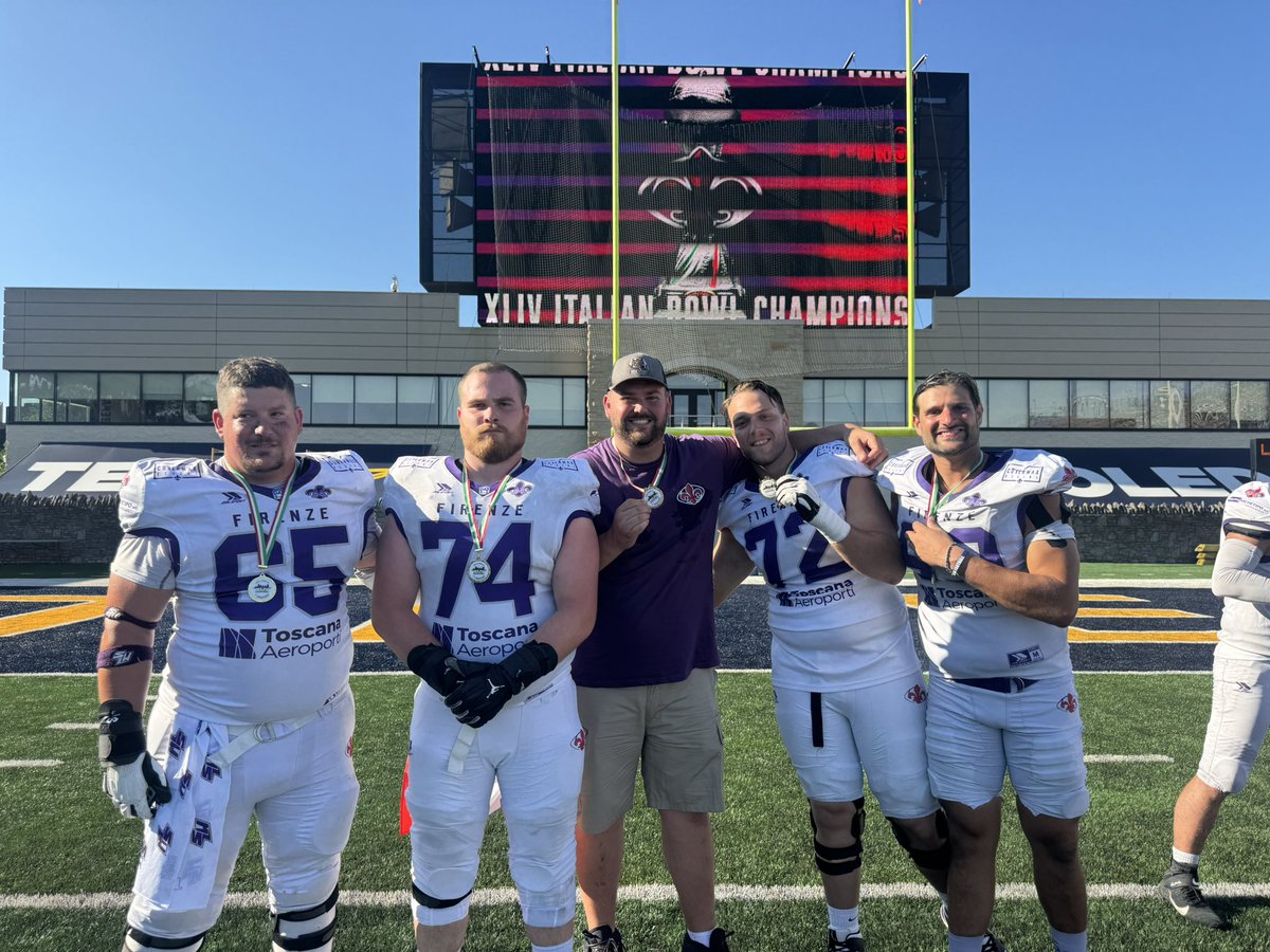 Champions once more! After the first Guelfi Firenze championship taking
Down the mighty Milano Seamen it’s been two years of adversity and finishing just short in the championship game… great to be back on top! #CHAMPIONS #HOGSPRIDE