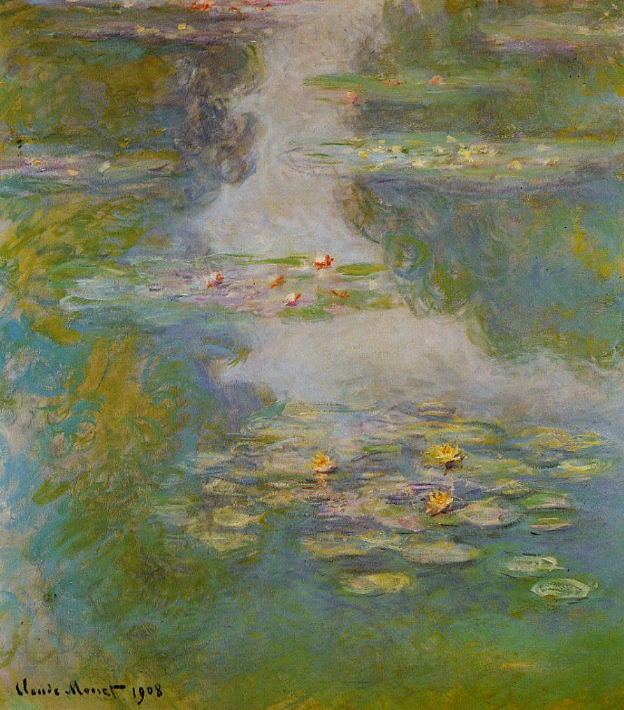 artistmonet's tweet image. Water Lilies - 1908 #artbots #monet