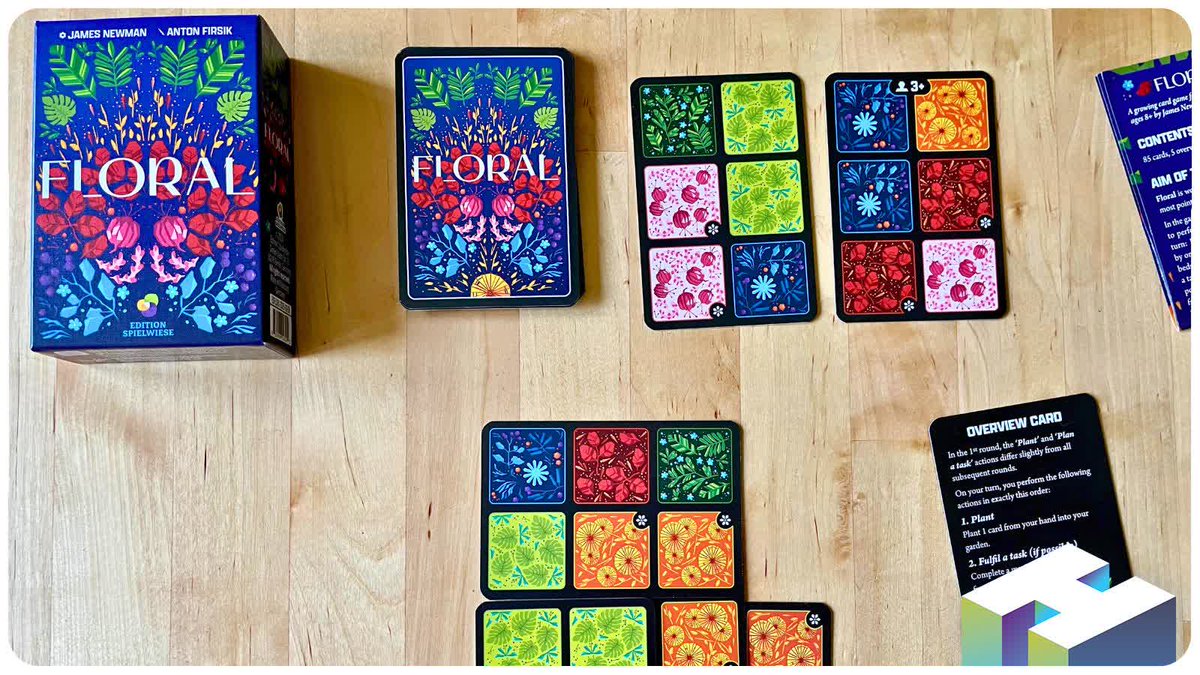 🌺 Floral is coming soon!
Stack cards to create fields of different colored flowers in order to complete tasks! Will you prove to have the greenest thumb?

Preorder your copy today!
hachetteboardgames.com/products/floral