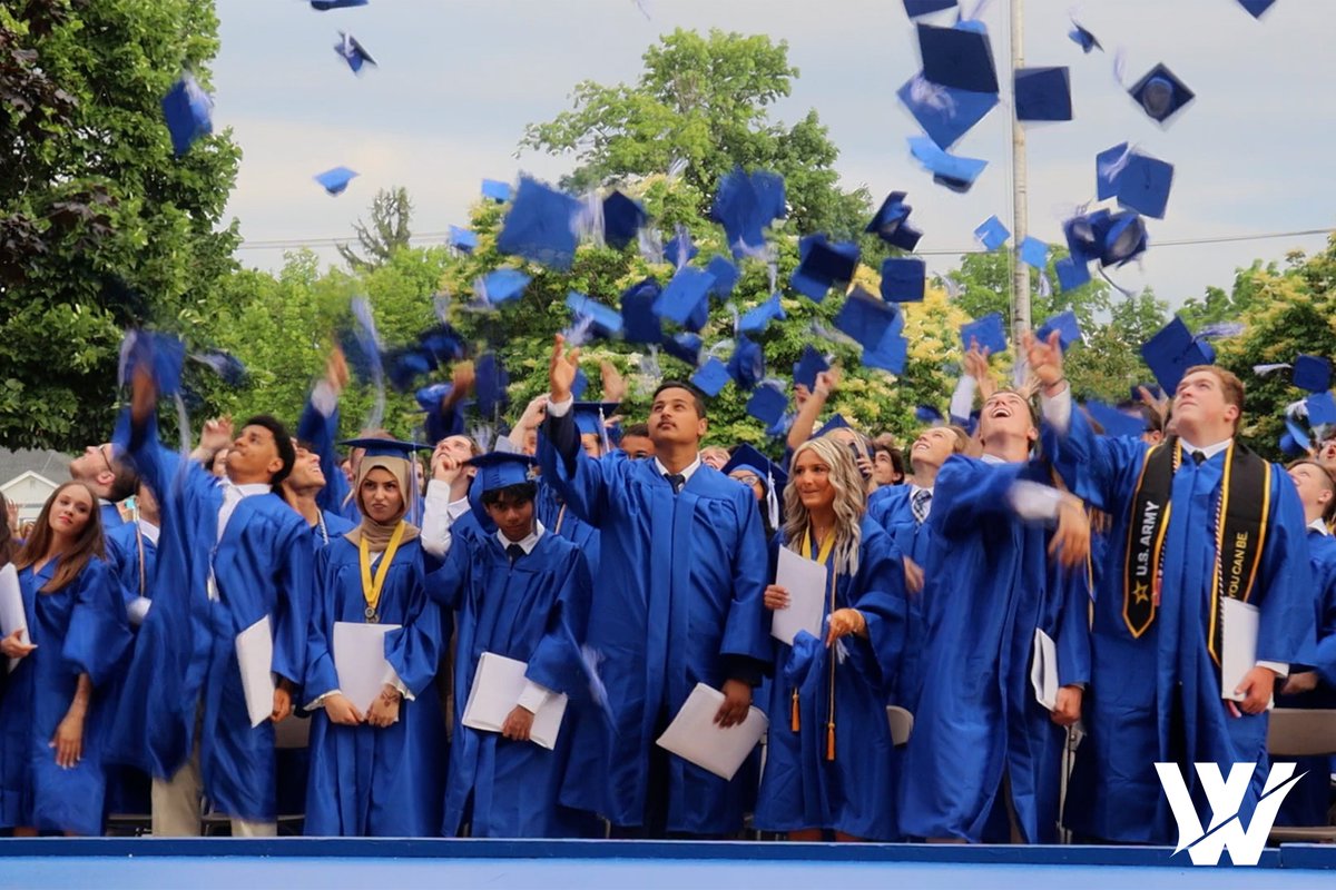 WCSD_K12's tweet image. Congratulations, best of luck, and farewell Class of 2025!