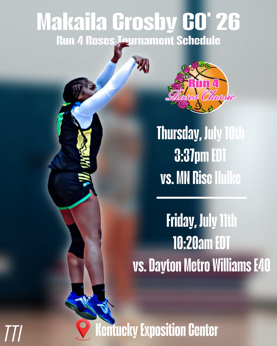 Makaila Crosby (@kaykaycrosby21) on Twitter photo Here’s my schedule for Run 4 The Roses, ready to compete!!
#Lastride
<a href="/Drivebball1/">West Michigan Drive Girls Basketball</a> <a href="/CoachB_NCSA/">Brittany Atwater</a> <a href="/pgh_Danyle/">PrepGirlsHoopsDanyle</a> <a href="/TFNsRun4Roses/">TFN's Run 4 Roses</a> Here’s my schedule for Run 4 The Roses, ready to compete!!
#Lastride
<a href="/Drivebball1/">West Michigan Drive Girls Basketball</a> <a href="/CoachB_NCSA/">Brittany Atwater</a> <a href="/pgh_Danyle/">PrepGirlsHoopsDanyle</a> <a href="/TFNsRun4Roses/">TFN's Run 4 Roses</a>