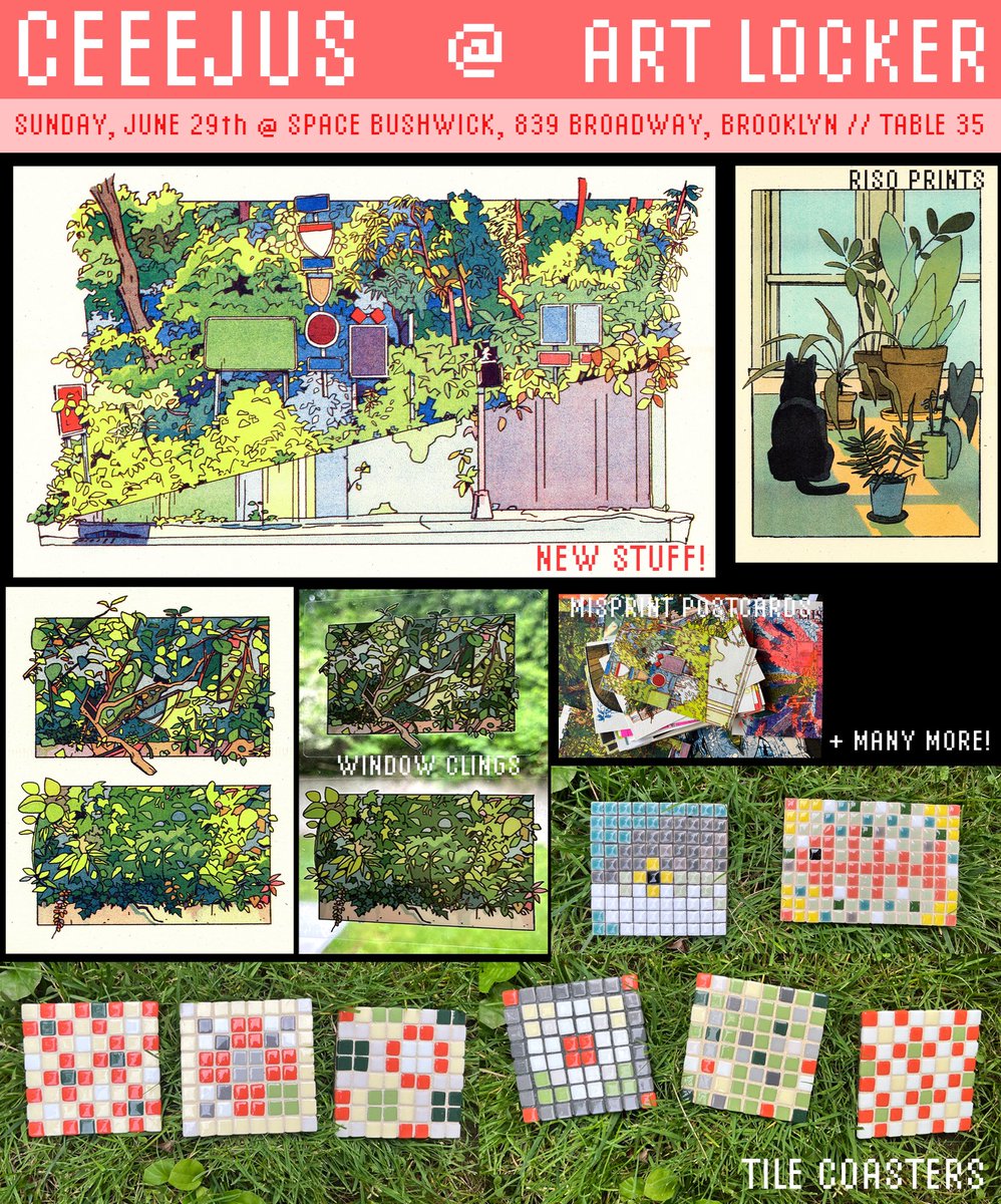 ceeejus's tweet image. i’ll be at artlocker tomorrow! with way more stuff than this but here are some new things i’ll have too.