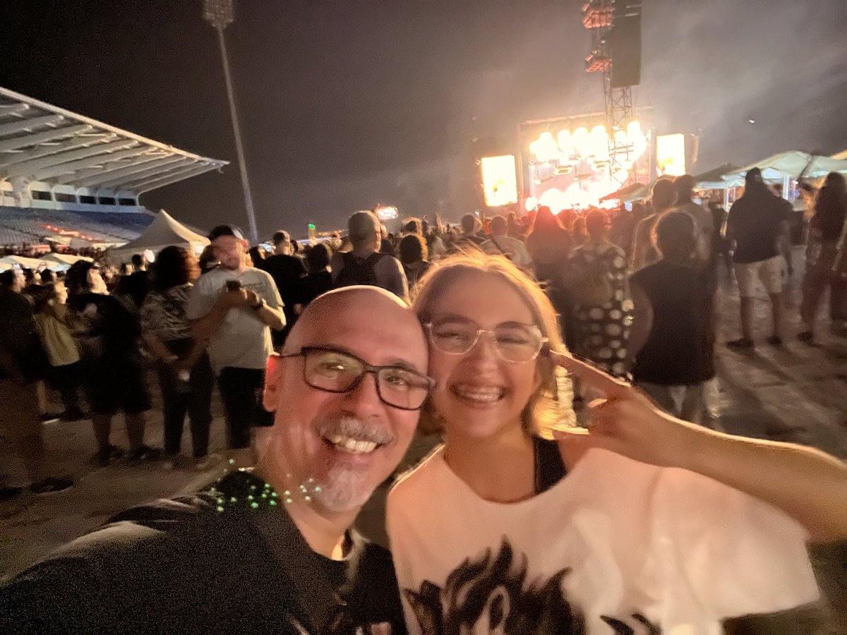 I’m getting too old for festivals but will never forget this day. Sharing an amazing day with amazing music with my amazing daughter will forever stay with me and there’s one more day to go! Korn in the background btw!