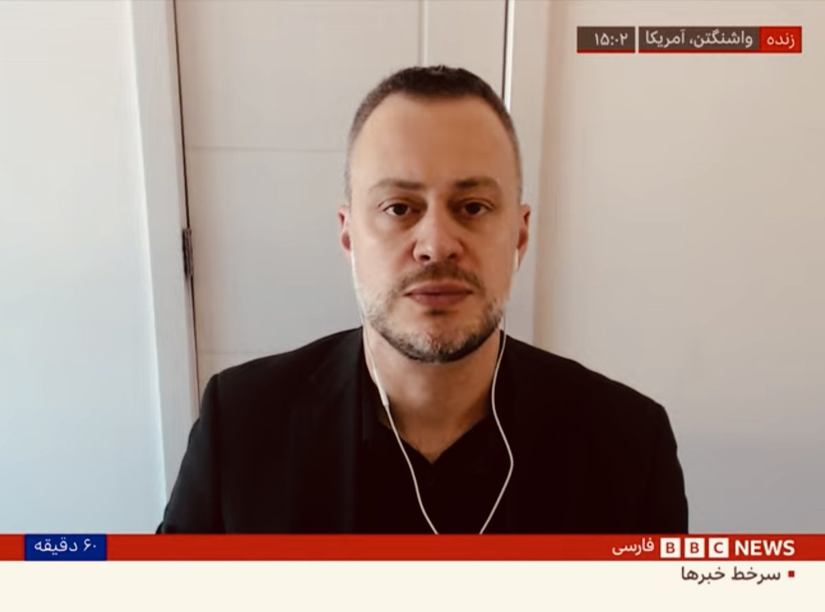 GulfStateAnalyt's tweet image. Earlier today our CEO @GiorgioCafiero appeared on @bbcpersian to discuss the #Israel-#Iran war.