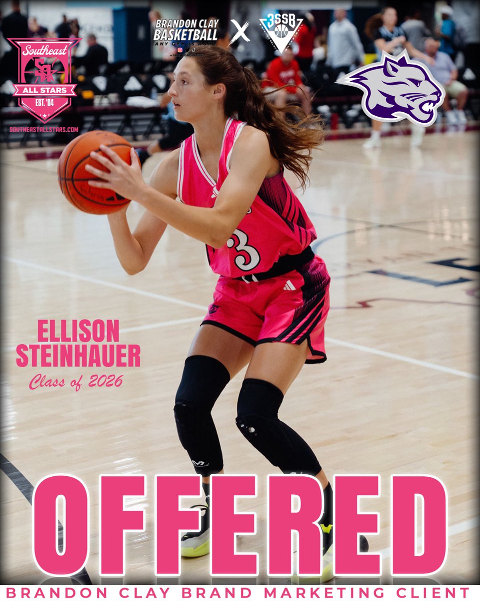 SoutheastAStars's tweet image. Brandon Clay Marketing x Southeast All Stars | Powered By @brandonclaypsb & @3SSBGCircuit | #BClayMarketing
YOU CAN GO ANYWHERE FROM HERE!
‘26 G Ellison Steinhauer of Pickens (GA) /// SAS Black 3SSB has a scholarship offer from Young Harris.
SAS IG: instagram.com/southeastallst…