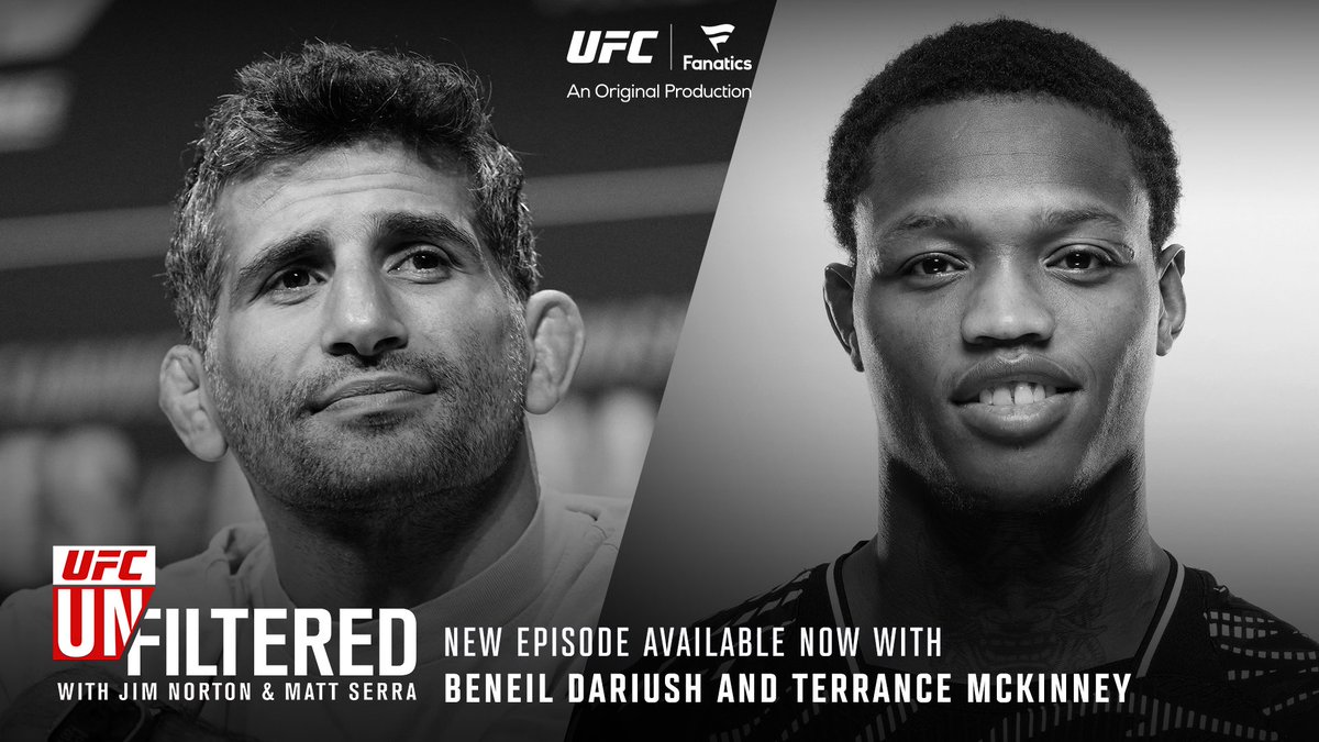 UfcUnfiltered's tweet image. BIG WINNER @twrecks155 hopped on #UFCUnfiltered this week to detail the changes he’s made to improve ahead of his first round submission win at #UFC317
BUT FIRST @beneildariush is back after and re-tooled for his match with Renato Moicano
Listen here: apple.co/2HvJwtV