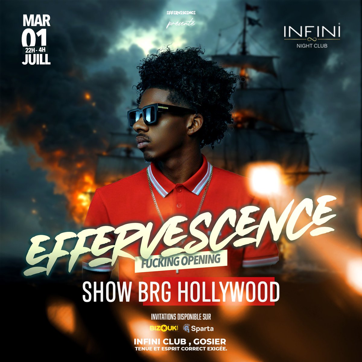 Foranight1's tweet image. EFFERVESCENCE - FUCKING OPENING

La soirée la plus déjantée de l’été revient avec la plus grosse révélation bouyon de 2025

Les meilleurs DJs et les meilleurs artistes en mode pocket rocket 🥷🏾🤫 

🎟️ my.bizouk.com/effervescence-…