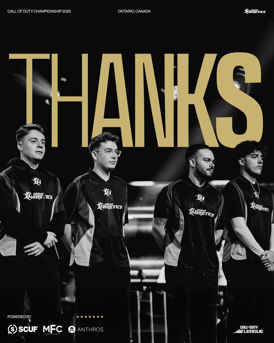 MiamiHeretics's tweet image. Ending CDL season T4.

Started the year as an underrated team and ended it proving everyone wrong. Ha sido un año histórico para nosotros, con un grupo increíble de amigos que va más allá de ser un equipo.

Thanks for the support throughout the whole year 🧡

#TakeMyVamos