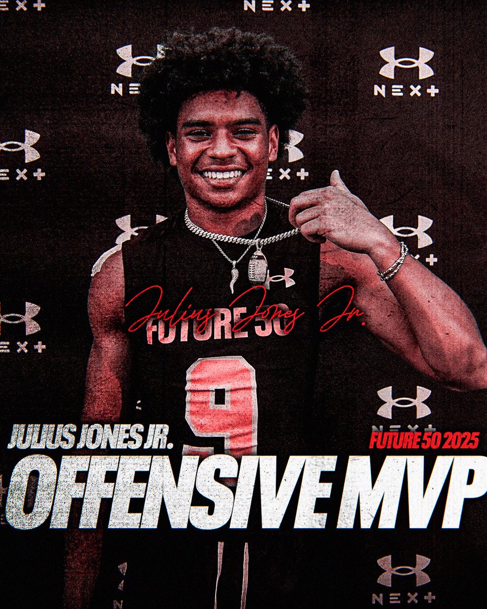 Billy Tucker (@theucreport) on Twitter photo Julius Jones Jr. BALLED OUT at Future 50. Offensive MVP‼️🔥 <a href="/julius_jones_/">Julius Jones .Jr</a>
That’s how you make a statement #UANext Julius Jones Jr. BALLED OUT at Future 50. Offensive MVP‼️🔥 <a href="/julius_jones_/">Julius Jones .Jr</a>
That’s how you make a statement #UANext