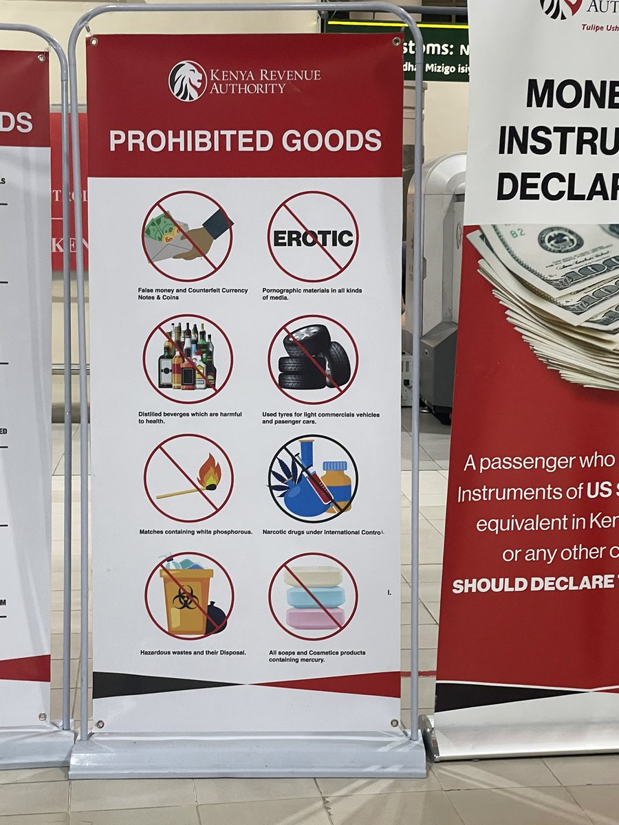 Thrilled to see the results of our global workshops, trainings, and advocacy! Nairobi airport now explicitly lists mercury-containing cosmetics as prohibited goods. So glad to have provided consultations and workshops to the Kenya Bureau of Standards (KEBS) -