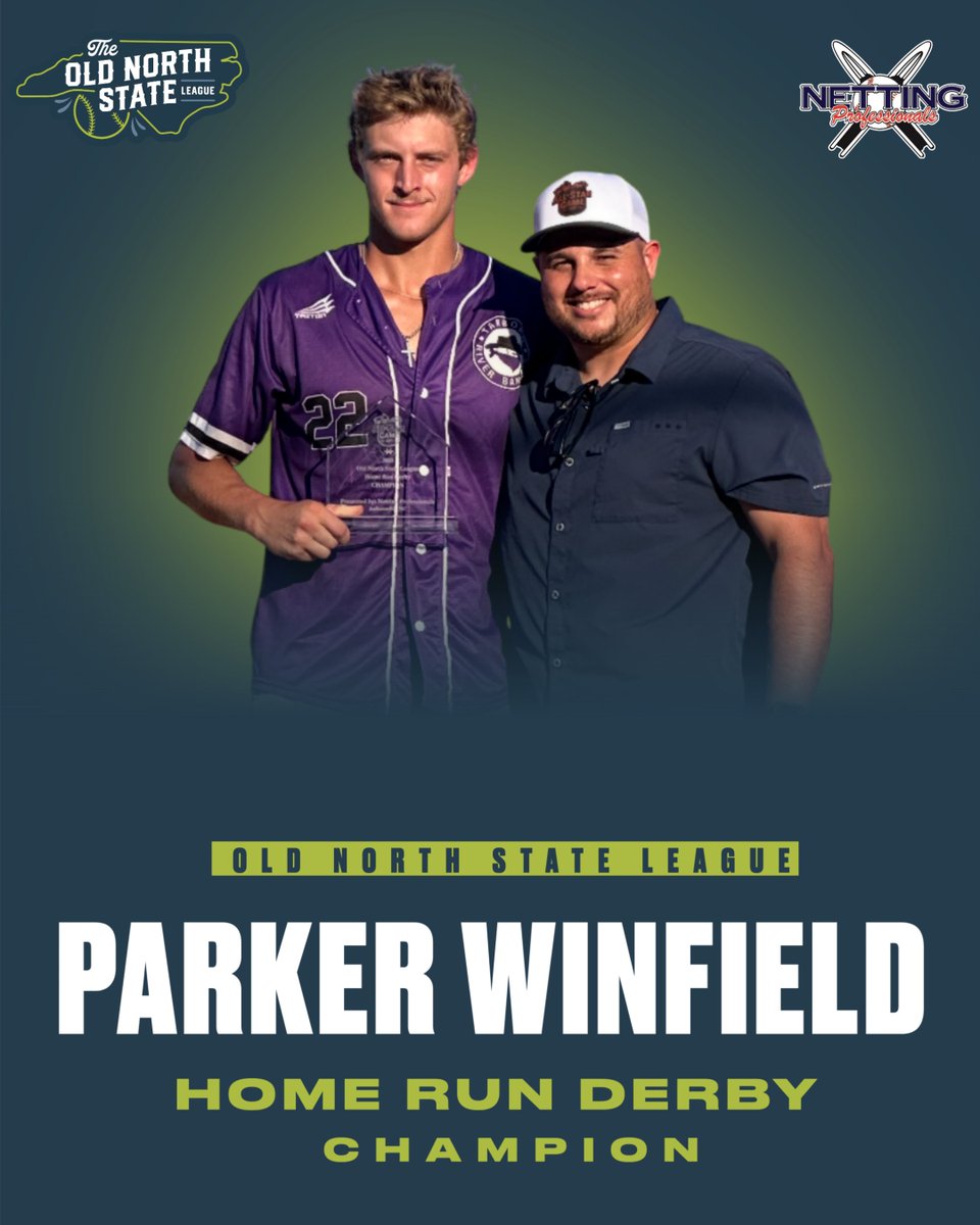 💣 2025 Home Run Derby CHAMP 💣
Parker Winfield of the Tarboro River Bandits showed OUT and took the title! 🏆⚾️

Power. Poise. Pure pop.
Congrats, Parker! 👏💪

#HomeRunDerby #ONSLAllStar #TarboroRiverBandits #ThisIsONSL