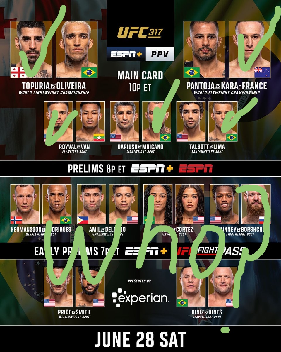 #UFC317 😎