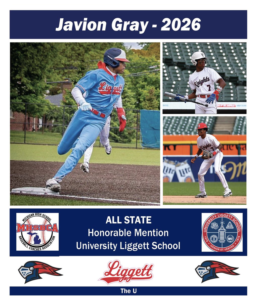 Liggett Baseball (@liggettknights) on Twitter photo Huge congrats to Knights SS <a href="/javiongray7/">Javion Gray</a> on being named Honorable Mention All State! Javion set the table offensively from the leadoff spot, leading the team with 31 runs scored and 17 stolen bases. He also played an excellent shortstop all season long. Well deserved, Javion! Huge congrats to Knights SS <a href="/javiongray7/">Javion Gray</a> on being named Honorable Mention All State! Javion set the table offensively from the leadoff spot, leading the team with 31 runs scored and 17 stolen bases. He also played an excellent shortstop all season long. Well deserved, Javion!