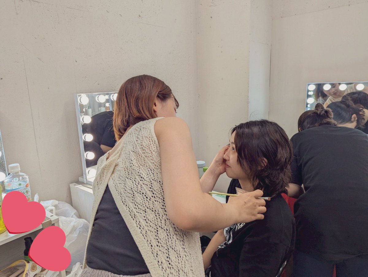 千秋楽です！！！

一昨日くらいからオレンジメイクを始めました。黒坂さん(<a href="/BerryVillage96_/">黒坂実里</a> )がどんどん可愛くしてくれます。るん♩