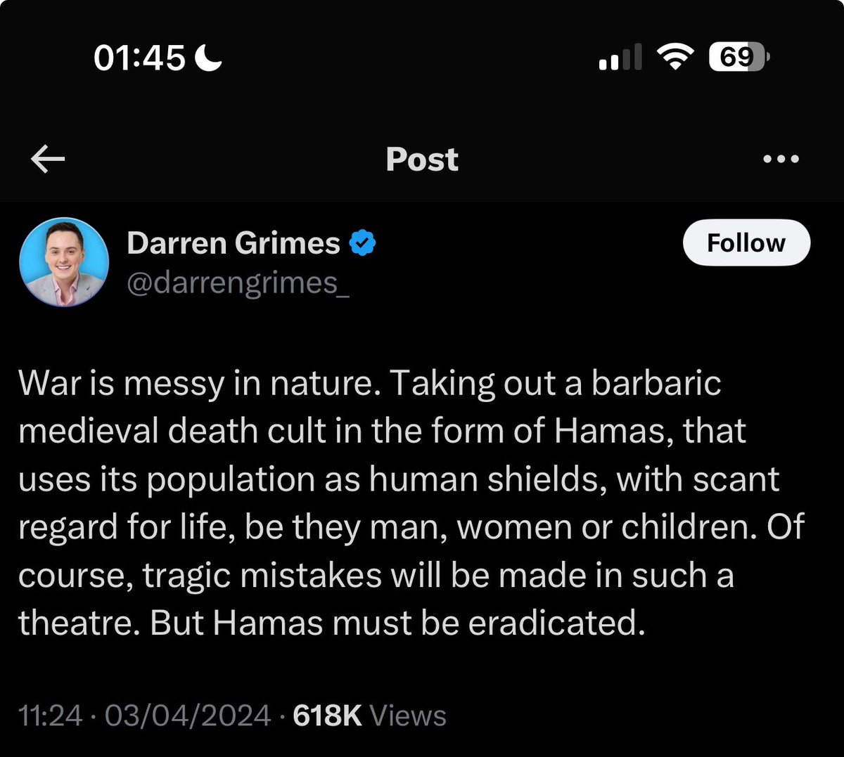 Hi Darren/Craftywank

Calling for the eradication of an army is  Incitement, can you please explain why you are calling for political assassination? 

As a councillor in my area you are elected to serve the people of Durham.  Why are you wasting tax payers money