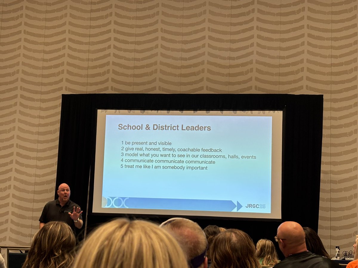 Thank you <a href="/DarrinMPeppard/">Darrin M Peppard Ed.D. #RoadToAwesome</a> for reminding me how important it is as a leader to SHOW UP for your Staffulty!!!! #JRGC <a href="/J_Renaissance/">Jostens Renaissance</a>