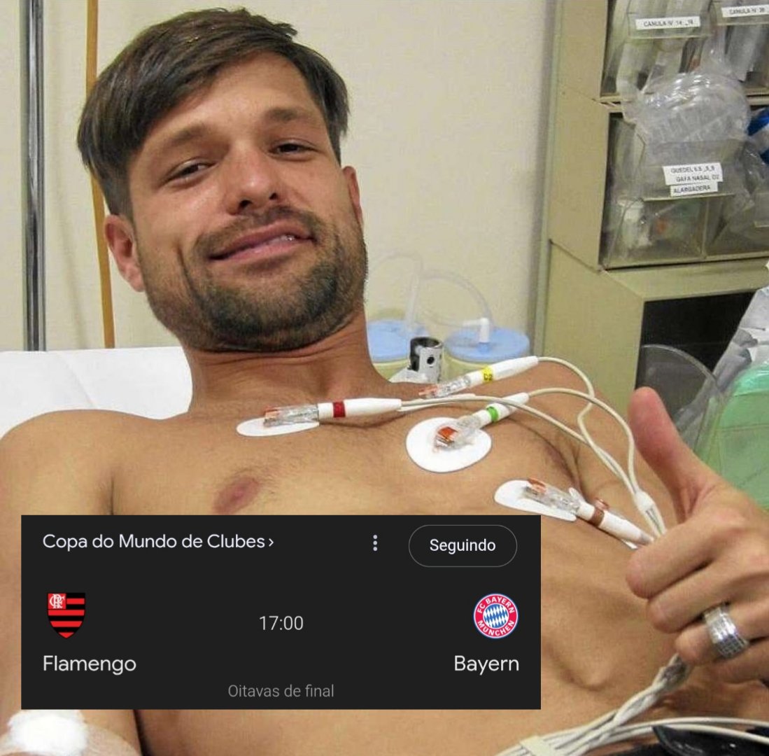 nada é impossível pro Flamengo, mas já me encontro assim pro jogo: