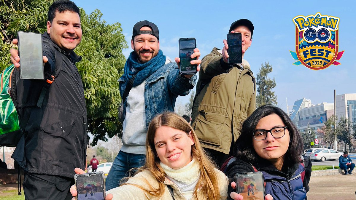 PokemonGoApp's tweet photo. What a splendid first day of #PokemonGOFest2025: Global!

Prepare thyselves, Trainers, to continue the grand escapades on the morrow!

📍Chicago, IL, Japan, Chile, France https://t.co/I8DGGEWAzu