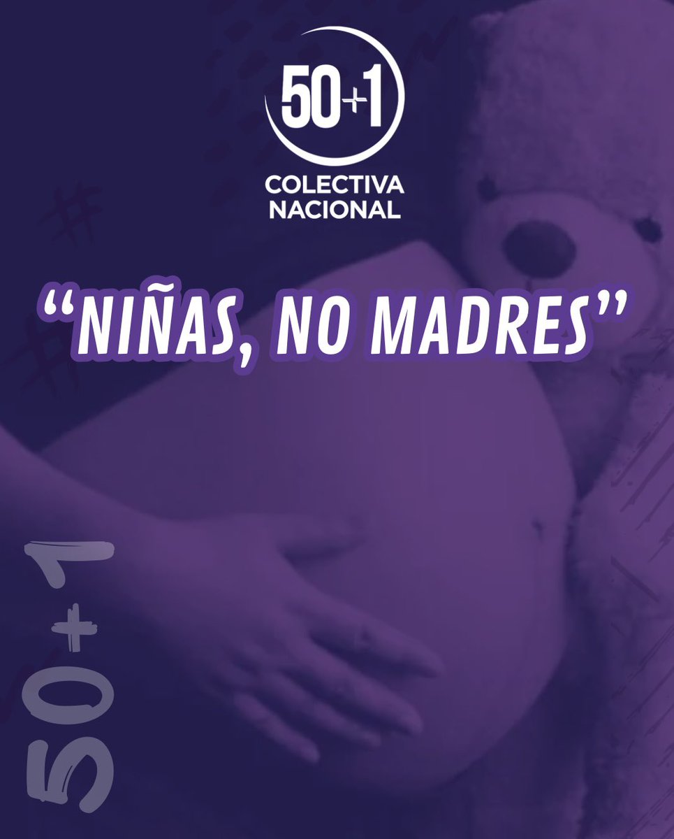 50mas1Mx's tweet photo. #NiñasNoMadres #LasNiñasNoSeTocan

La Colectiva Nacional 50+1 manifiesta su profunda preocupación ante los datos recientes de la Secretaría de Salud que reportan 30 nacimientos en 2024 de madres-niñas de entre 10 y 12 años en municipios de todo el país, destacando los casos de Texcoco, Estado de México; Ocosingo, Chiapas; y Acapulco de Juárez, Guerrero, donde las madres tenían apenas 10 años. Estas cifras evidencian una realidad inaceptable de abuso, violencia sexual y desprotección que enfrentan miles de niñas en México con diferencias de edad con el progenitor de hasta más de 50 años lo cual es inadmisible, 

Es fundamental reconocer que el embarazo infantil está directamente vinculado a factores estructurales como la pobreza, la falta de oportunidades, el limitado acceso a información y servicios de salud sexual y reproductiva, así como la prevalencia de normas socioculturales que perpetúan la maternidad temprana y una violencia inaceptable hacia las infancias. 

Reiteramos la urgencia de impostergable prevenir y sancionar la violencia sexual y el abuso que lamentablemente continúan siendo causas  de embarazos en niñas y adolescentes.

Desde la Colectiva Nacional 50+1 hacemos un llamado al Estado mexicano, a las instituciones públicas, a las organizaciones de la sociedad civil y a la comunidad en su conjunto para priorizar políticas públicas efectivas que atiendan esta problemática de manera integral, con perspectiva de género y de derechos humanos, poniendo en el centro el bienestar, la libertad y el futuro de las niñas y adolescentes de México.
#Somos50más1
#JuntasContraLaViolencia