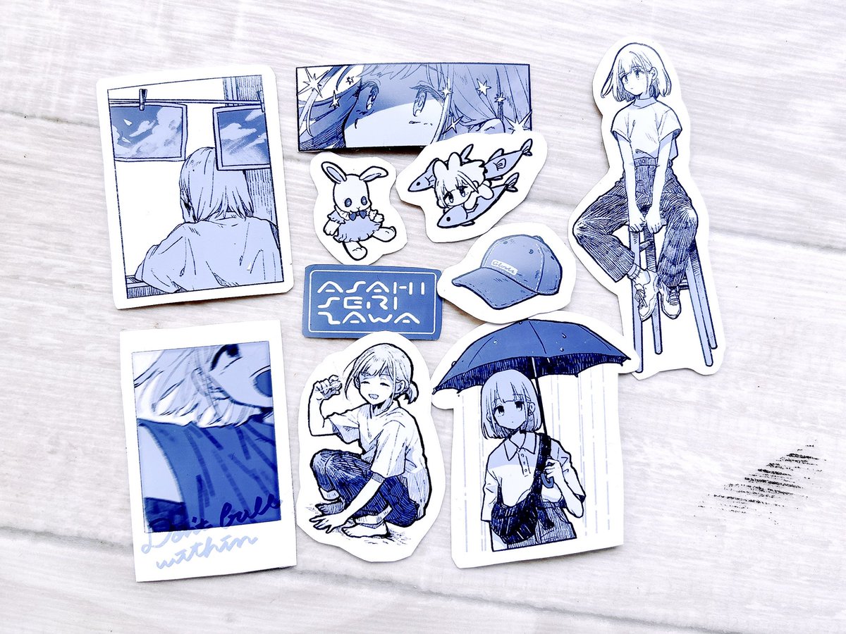 めぽさんの芹沢あさひさんシールプリントしてきました 可愛すぎる……⟡.·