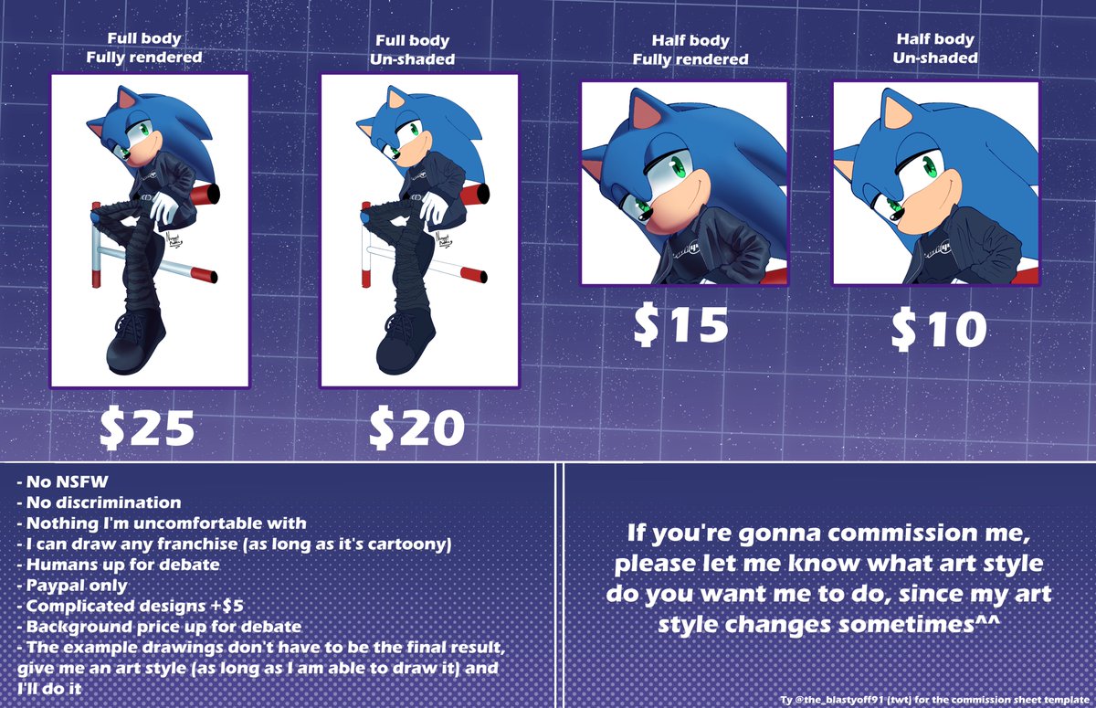 Nugget_Pudding's tweet image. C0mmissi0ns are OPEN!
||A second character in a picture will cost half the original price.||
Please read the rules!