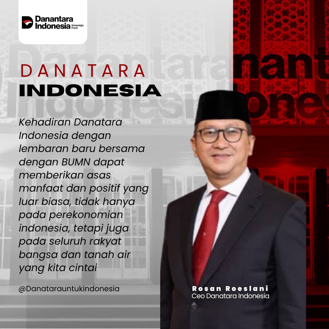 Bersama Kita dukung Danantara! Membuat ekonomi dan nilai investasi Indonesia seamakin tinggi dan menumbuhkan kesejahteraan bersama.

#Danantara
#DukungDanantara
#DanantaraIndonesia