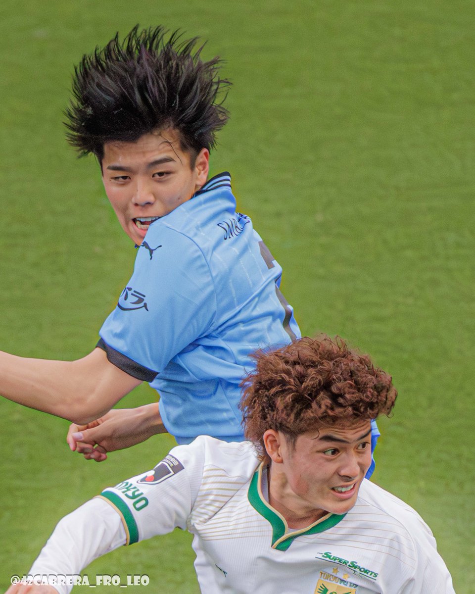 理髪店のポスターに採用したい💈
#高井幸大 選手 #谷口栄斗 選手 #frontale #verdy