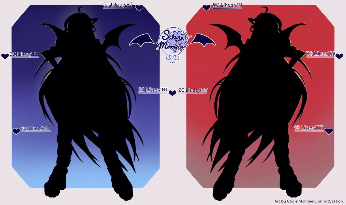 ♡Design Reveal♡

My name is SakuraMoonglow and I’m an interdimensional space vampire VTuber.

It’s been a long time coming but it’s time to reveal my design!
Please show some love to help me reveal my design?

I promise I won’t bite, this time💜

#VTuber #DesignReveal #VTuberEN