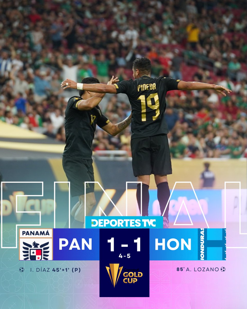 ⌚|¡A SEMIS DE COPA ORO!💪🏼🔥 La H no es muda y manda a descansar a su Canal a Panamá 😴
 
⚽| #Panamá🇵🇦 1-1 (4-5)#Honduras🇭🇳
🏆| #CopaOro

🔴 #MinutoAMinuto📲
deportestvc.com/seleccion-hond…