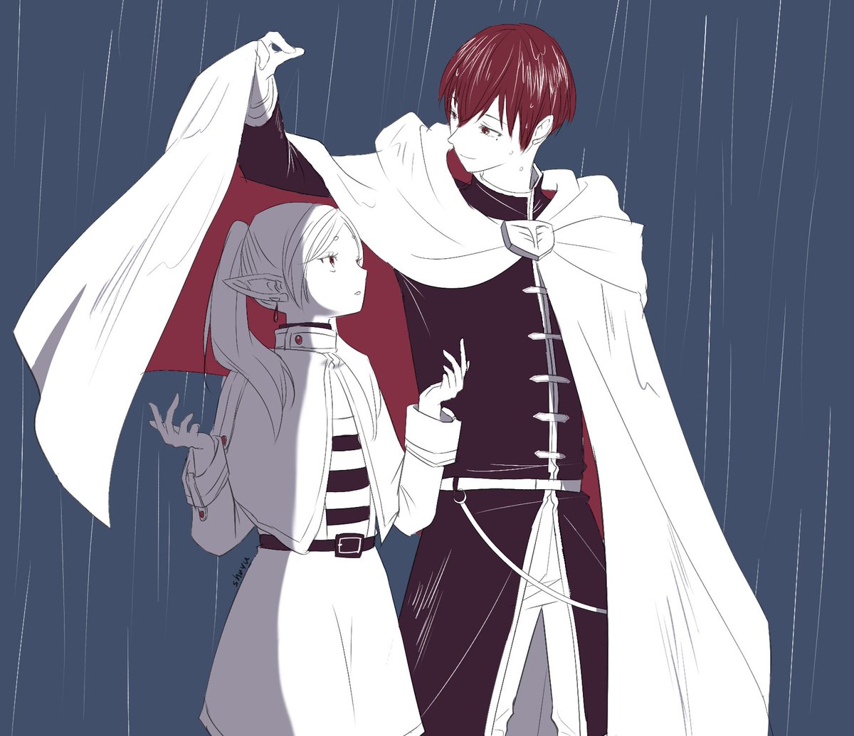 toshuyu's tweet image. Rain 🌧️
#フリーレンFA