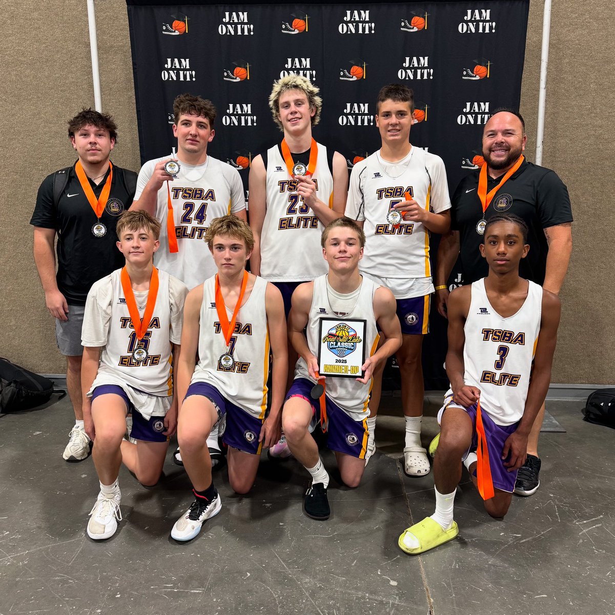 TSBA ELITE 15U finishes 2nd in the JamOnIt #GreatSaltLakeClassic 🏀💜💛