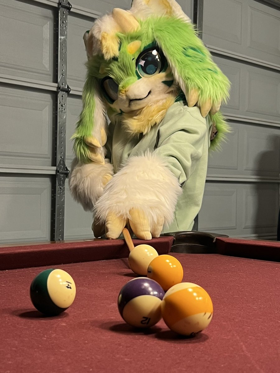 wulfyloo's tweet image. ✨ Fur real, I don’t miss 🎱💚 ✨