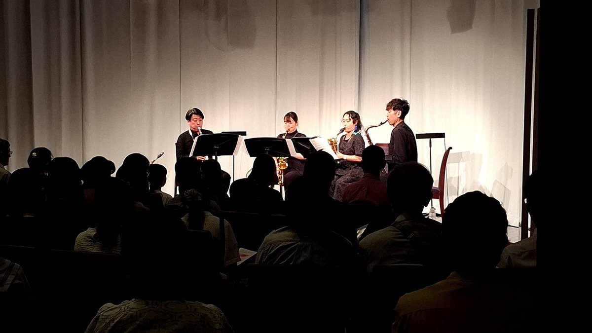 \ 終演🎷❤️‍🔥/

フィルハーモニックウインズ浜松 
室内楽の響き vol.6 サクソフォンカルテット

昼公演、夜公演共に大盛況で終演いたしました✨沢山のご来場ありがとうございました☺️

#フィル浜 は今後もみなさまにお楽しみいただけるような企画を進めてまいります🤲🏻
また是非お越しください😉

#yamaha