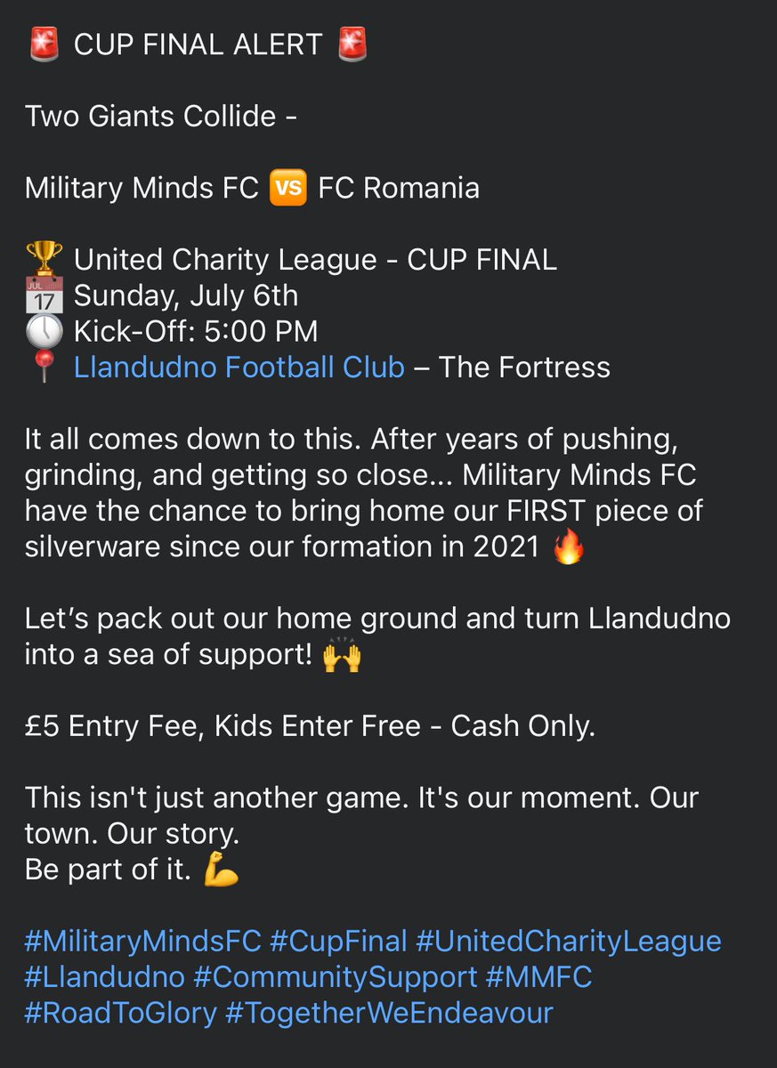 Military Minds FC tweet media