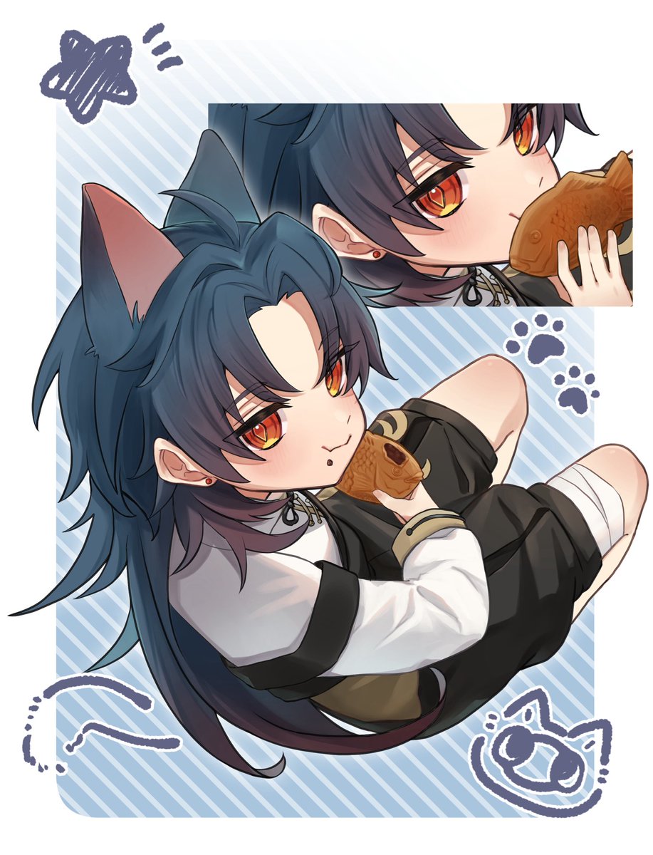mani_uni02's tweet image. #刃 #Blade 
お魚くわえた⚔️ねこ
追いかけて♪