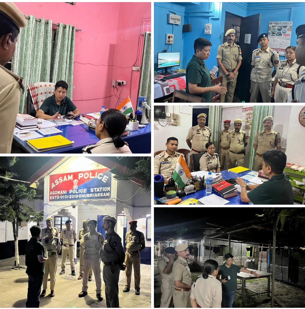 Dhubri Police (@dhubri_police) on Twitter photo Late night surprise visit by the SSP Dhubri, Ms. Leena Doley to Agomoni Police Station to keep check on the functioning of the PS and patrolling in the surrounding areas.
#জনহিতজনসেৱাৰ্থে
<a href="/CMOfficeAssam/">Chief Minister Assam</a> <a href="/himantabiswa/">Himanta Biswa Sarma</a> <a href="/DGPAssamPolice/">DGP Assam</a> <a href="/HardiSpeaks/">Hardi Singh</a> <a href="/assampolice/">Assam Police</a> Late night surprise visit by the SSP Dhubri, Ms. Leena Doley to Agomoni Police Station to keep check on the functioning of the PS and patrolling in the surrounding areas.
#জনহিতজনসেৱাৰ্থে
<a href="/CMOfficeAssam/">Chief Minister Assam</a> <a href="/himantabiswa/">Himanta Biswa Sarma</a> <a href="/DGPAssamPolice/">DGP Assam</a> <a href="/HardiSpeaks/">Hardi Singh</a> <a href="/assampolice/">Assam Police</a>