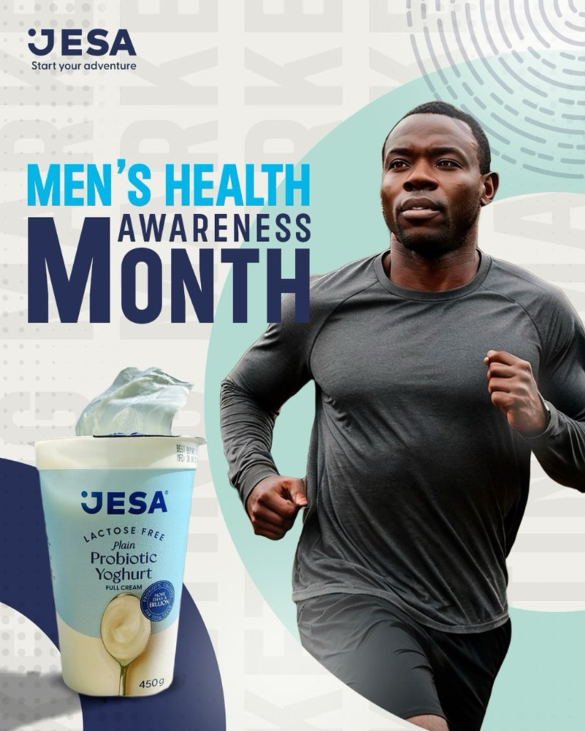 Now that Dairy Month and Men's Health Month are coming to an end, it's a good time to remind you that dairy, like probiotic-rich JESA yoghurt, may help your mood, gut health, and overall well-being. Stay balanced, feel good.