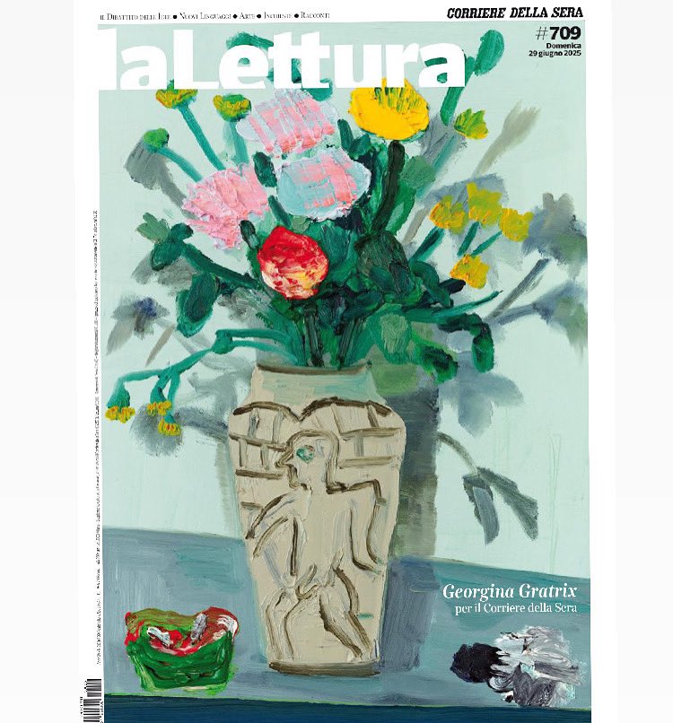 Ditelo con i fiori de <a href="/La_Lettura/">la_lettura</a> 

Il nuovo numero è oggi nell’App e in edicola con il <a href="/Corriere/">Corriere della Sera</a> . 

#jdsalinger #srebrenica #mirkozilahy #mare #arnaldopomodoro #tejucole #bibbianacau #lewiscarroll #chiaraalessi #robertobenigni 

La copertina è firmata da #georginagratrix