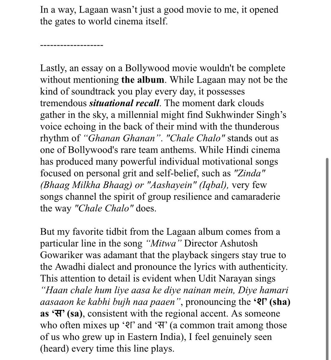 MrNarci's tweet photo. .@EducatedMoron on watching Lagaan in theatres in 2001 and how it became a gateway to cinema for him https://t.co/iA72jz3MCA